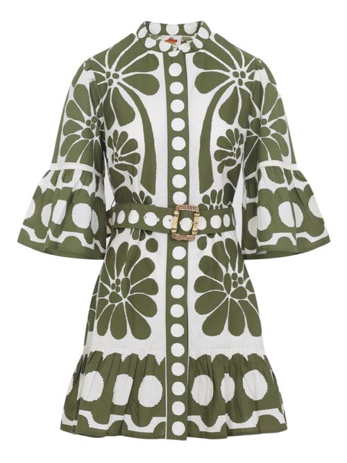 Palermo minidress FARM RIO | 344602PALERMOGREEN26083